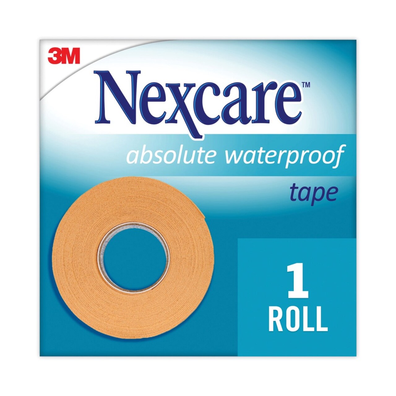 3M 1 in. x 180 in. Foam Absolute Waterproof First Aid Tape (1 Roll)
